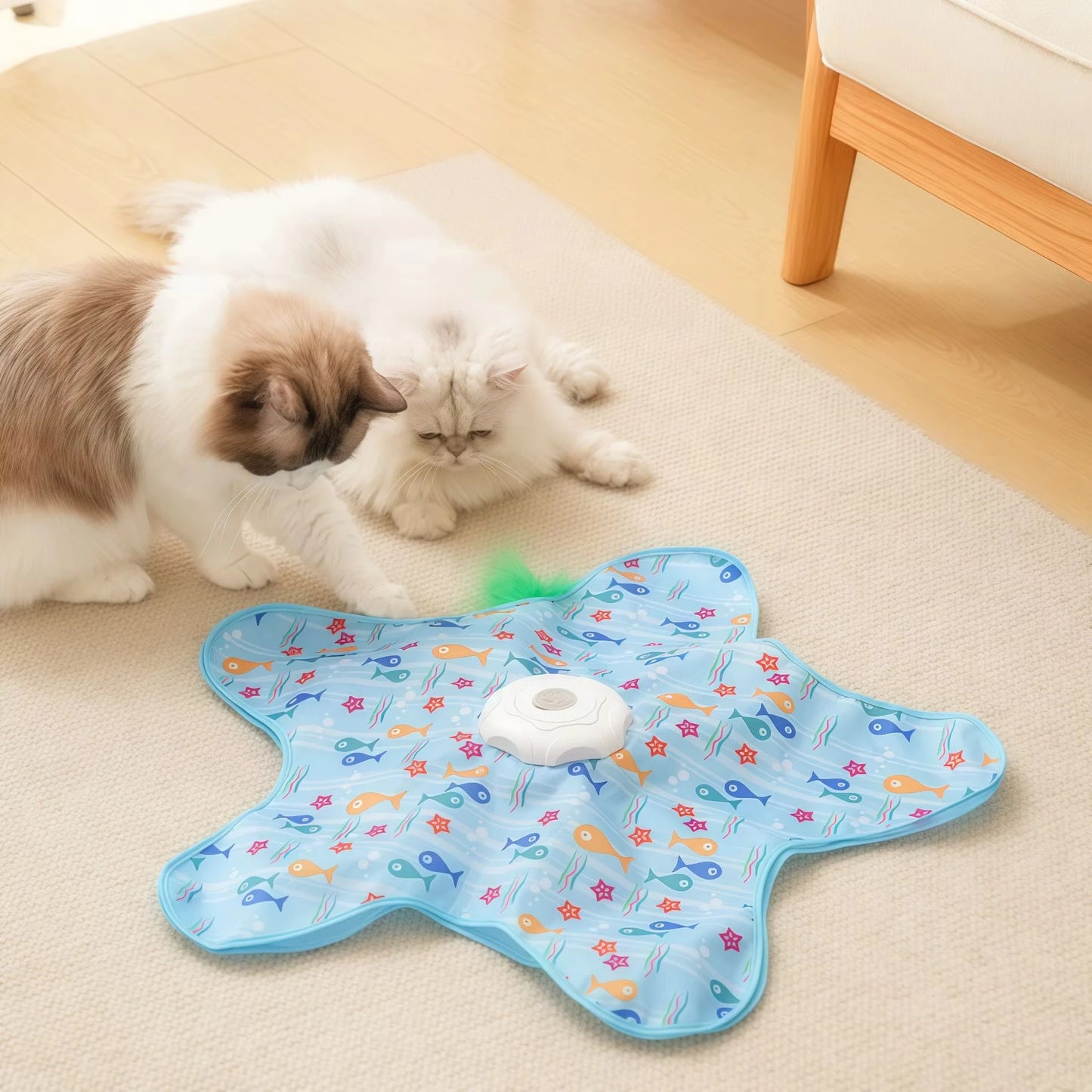 Interactive Hide and Seek Cat Toy with Mouse Squeaks