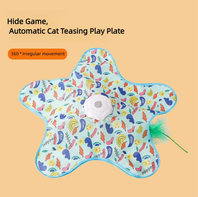 Interactive Hide and Seek Cat Toy with Mouse Squeaks