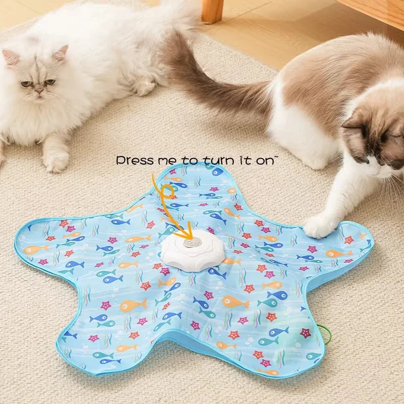 Interactive Hide and Seek Cat Toy with Mouse Squeaks