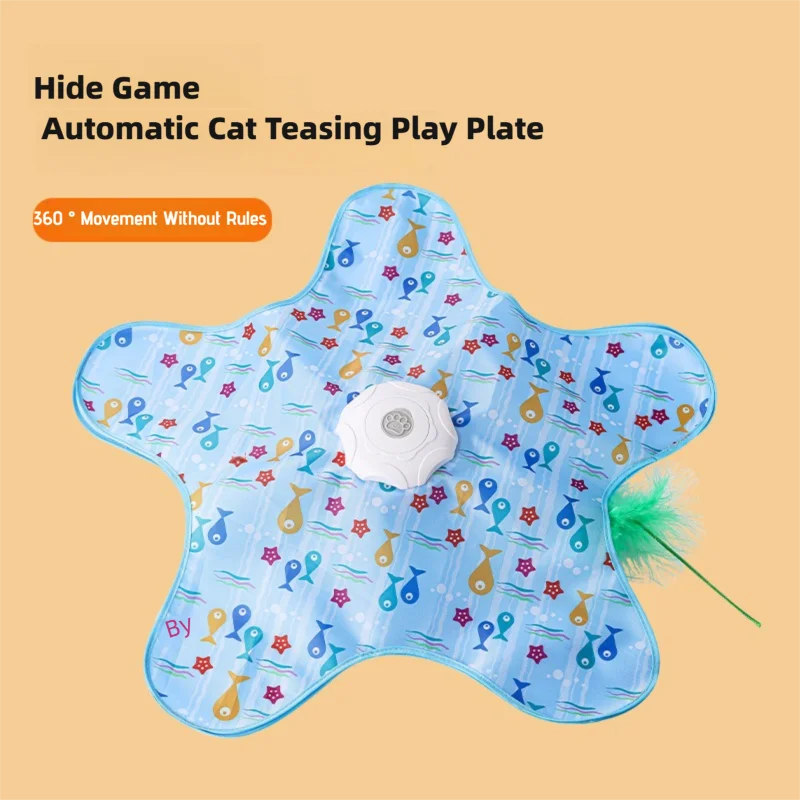Interactive Hide and Seek Cat Toy with Mouse Squeaks
