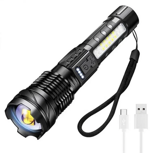 High Power Flashlight 2000 Lumen LED Zoom