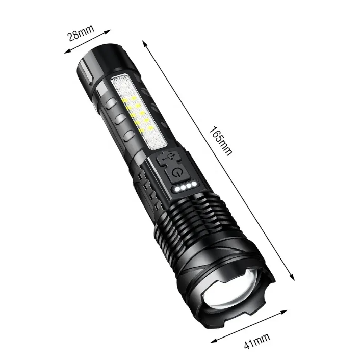 High Power Flashlight 2000 Lumen LED Zoom