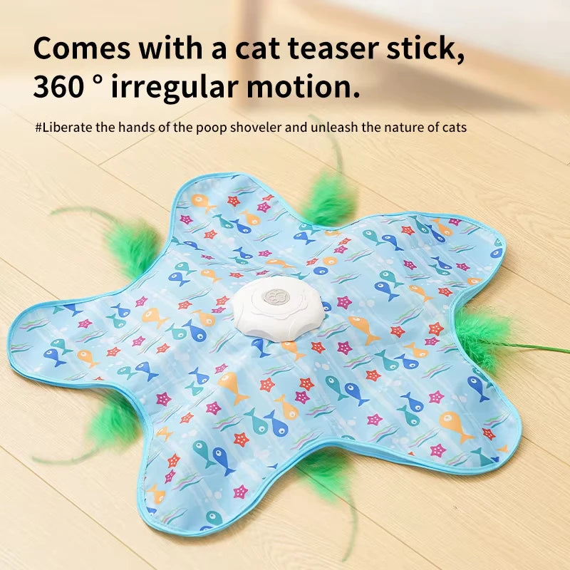 Interactive Hide and Seek Cat Toy with Mouse Squeaks